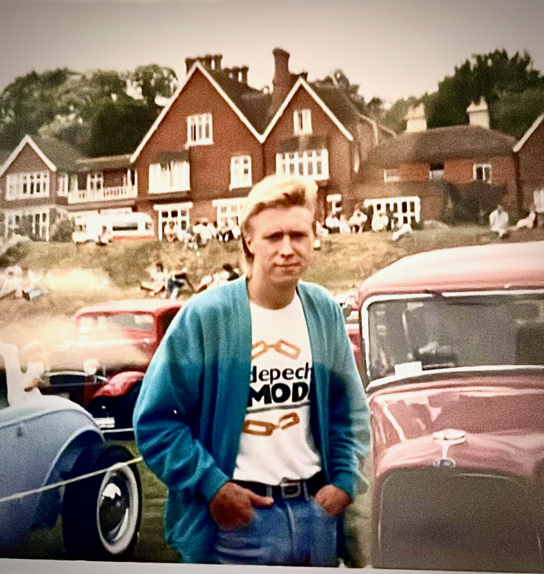 Adrian at eighteen in his Depeche Mode T-shirt.