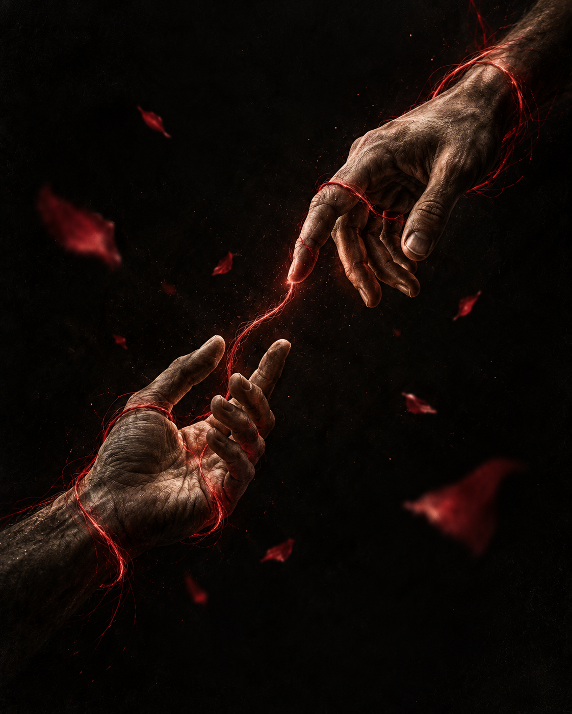 A reaching hand and a fine connection across the dark.