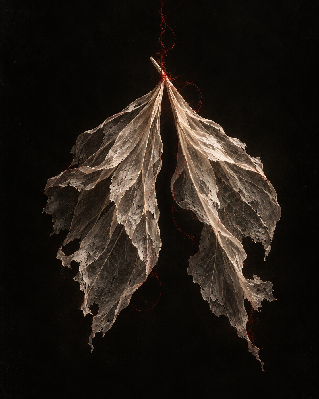 Fragile forms, held together by the lightest touch.
